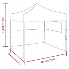 Saliekama telts ar 2 sienām, 3x3 m, krēmkrāsā