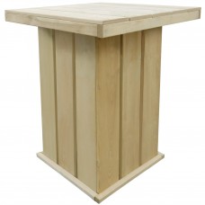 Bāra galds, 75x75x110 cm, impregnēts priedes koks