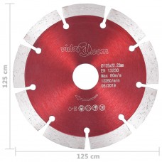 Dimanta griešanas diski, 2 gab., tērauds, 125 mm