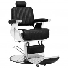Frizieru krēsls, 68x69x116 cm, melna mākslīgā āda