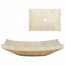 Izlietne, 50x35x12 cm, krēmkrāsas marmors