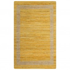 Paklājs, roku darbs, džuta, dzeltens, 120x180 cm