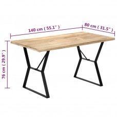 Virtuves galds, 140x80x76 cm, mango masīvkoks