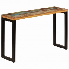 Konsoles galdiņš, 120x35x76 cm, pārstrādāts koks un tērauds
