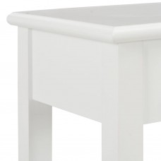 Konsoles galds, 110x35x80 cm, balts, koks