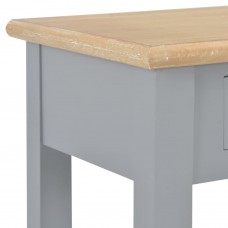 Konsoles galds, 110x35x80 cm, pelēks un dabīga koka krāsā