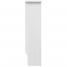 Radiatora pārsegi, 2 gab., balts mdf, 112 cm
