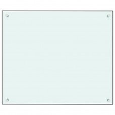 Virtuves sienas panelis, 70x60 cm, rūdīts stikls, balts
