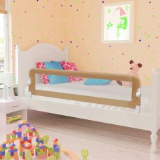 Bērnu gultas aizsargbarjera, pelēkbrūna, 150x42 cm, poliesters