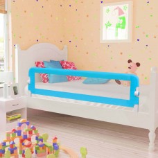 Bērnu gultas aizsargbarjera, zila, 120x42 cm, poliesters