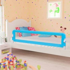 Bērnu gultas aizsargbarjera, zila, 180x42 cm, poliesters