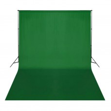 Fons, 500x300 cm, hromakejs, zaļa kokvilna