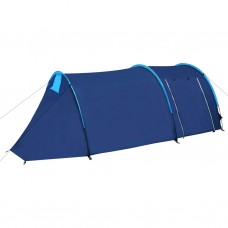 Četrvietīga telts, tumši zila ar gaiši zilu