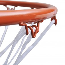 Basketbola grozs ar tīklu, oranžs, 45 cm