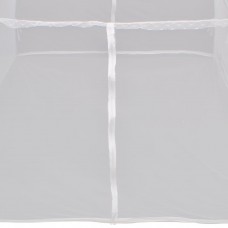 Moskītu tīkls gultai mongolia ar 2 durvīm 200 x 180 x 150 cm balts