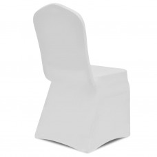 Balts, elastīgs krēsla pārklājs 50 gab.