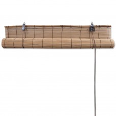 Ruļļu žalūzija, brūns bambuss, 140x160 cm