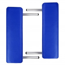 Saliekams masāžas galds zils 3 zonas alumīnija rāmis