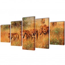 Modulārā foto glezna lauvas 100 x 50 cm