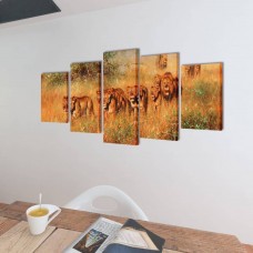 Modulārā foto glezna lauvas 200 x 100 cm