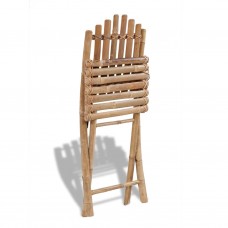 Saliekami dārza krēsli, 2 gab., bambuss
