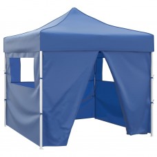 Saliekama telts, 3x3 m, 4 sienas, zila