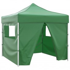Saliekama telts, 3x3 m, 4 sienas, zaļa