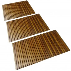 3 koka paklāji vannas istabai, pirtij 80 x 50 cm