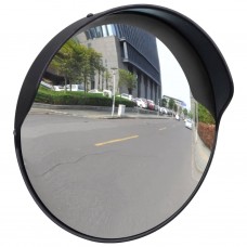 Izliekts satiksmes spogulis, pc plastmasa, melns, 30 cm