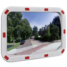 Izliekts satiksmes spogulis, taisnstūra, 40x60 cm, ar atstarotājiem