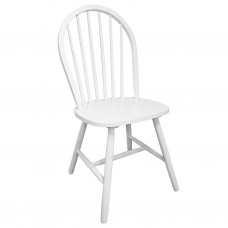 Virtuves krēsli, 2 gab., balts gumijas masīvkoks