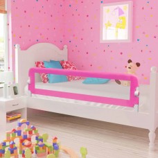 Bērnu gultas aizsargbarjera, 150x42 cm, rozā