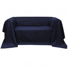 Dīvāna pārvalks, 140 x 210 cm, zils zamšs