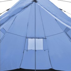 Telts 4 personām, zilā krāsā