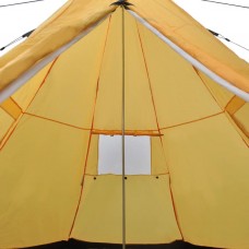 Telts 4 personām, dzeltenā krāsā