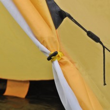 Telts 4 personām, dzeltenā krāsā