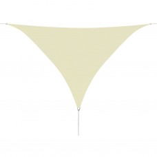 Saulessargs, 3,6x3,6x3,6 m, trijstūra forma, krēmkrāsas audums