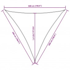 Saulessargs, 5x5x5 m, trijstūra forma, sarkanbrūns audums