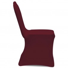 Krēslu pārvalki, 4 gab., elastīgi, bordo