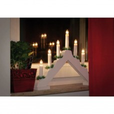 Ambiance ziemassvētku adventes svečturis ar 7 led lampiņām, balts