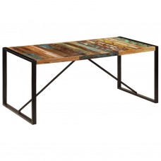 Virtuves galds, 180x90x75 cm, pārstrādāts masīvkoks