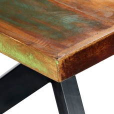 Virtuves galds, 200x100x75 cm, pārstrādāts masīvkoks
