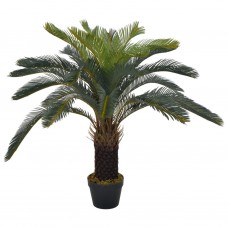 Mākslīgā cikas palma ar podiņu, 90 cm, zaļa
