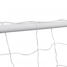 Futbola vārti ar tīklu, 2 gab., 182x61x122 cm, tērauds, balti