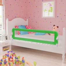 Bērnu gultas aizsargbarjeras, 2 gab., zaļas, 150x42 cm