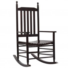 Šūpuļkrēsls ar izliektu sēdekli, brūns, papeles koks