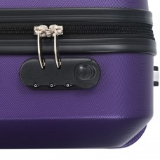 Cieto koferu komplekts, 3 gab., abs, violets
