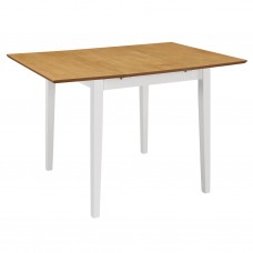 Izvelkams virtuves galds, (80-120)x80x74 cm, balts mdf