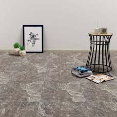 Grīdas flīzes, pašlīmējošas, 5,11 m², pvc, melna marmora krāsa