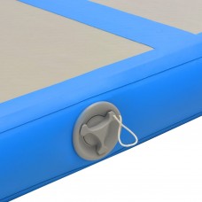Piepūšams vingrošanas paklājs ar pumpi, 300x100x10 cm, zils pvc